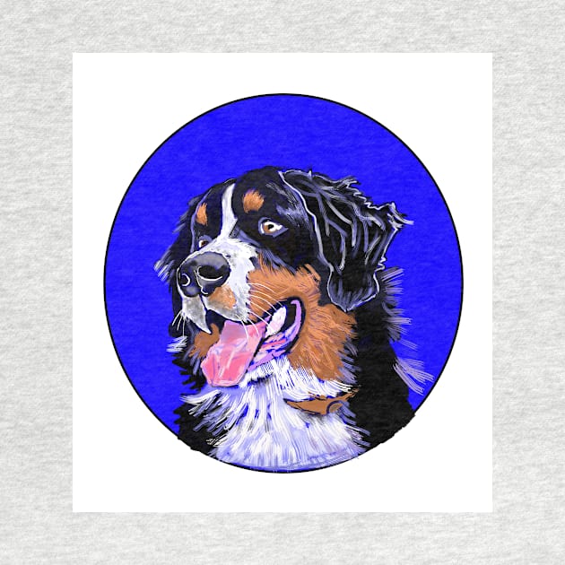 BERNER DOG ROYAL BLUE by MarniD9